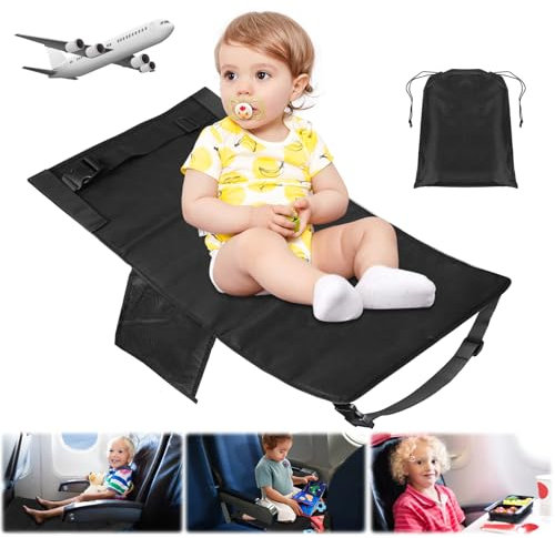 Kinder Flugzeug Fußstütze, Fußstütze Flugzeug, Flugzeug Sitzverlängerung Kinder, Faltbar Verstellbare Kinderbett Flugzeug, für Kurzstrecken-Flugreisen