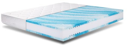 EGO HOME Matelas 160 x 200 cm, dureté H3, 23 cm, Ergonomique, en Mousse Froide, 7 Zones, de qualité supérieure, avec Housse Lavable, Respirant, certifié Öko-Tex