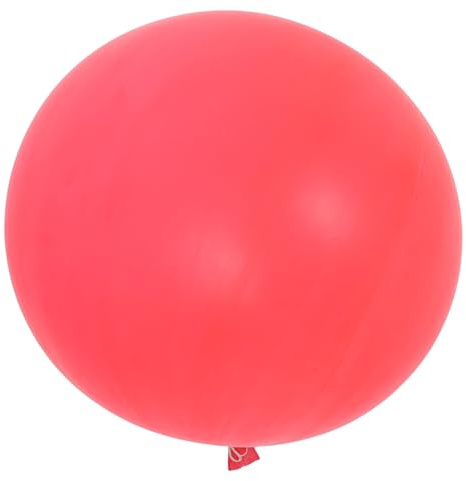 MUCKLILY Palloncino da 48 Pollici Gigante Meteorologico in Lattice Rosso e 50g, Leggero e Resistente, per Mappature Scientifiche e Decorazioni per Eventi Festivi