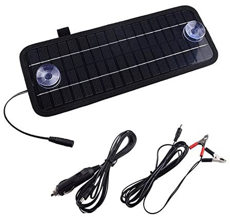 NUZAMAS NEW Poartable 4.5W Solar Panel Charger Power Car Battery 12V Recharge Outdoor Camping Travel Power Source