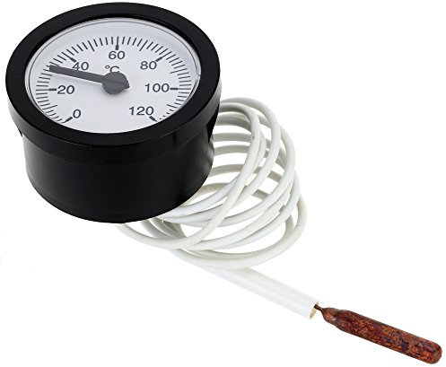 1x Thermometer Fernthermometer Mit Kapillarrohr 1,5 M 0 120 ° C