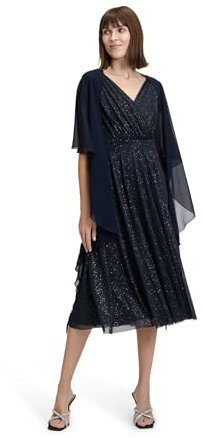 Vera Mont Damen 0071/4825 Stola, Blau, S EU