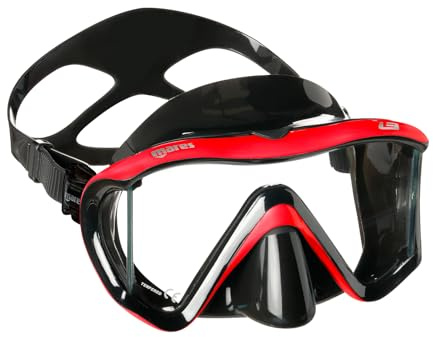 Sport Eder Mares i3 Diving Mask - Black and Red