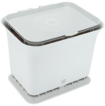 Full Circle Fresh Air Odor-Free Kitchen Compost Bin, Gray