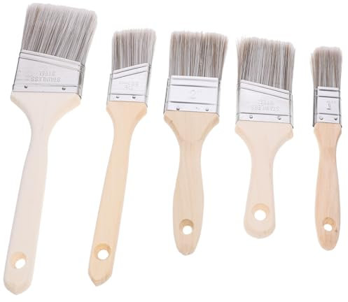 BESTonZON 5St Pinsel deckenbürste terrassenbürste Grill bürste daimaint Paiting brushmarker spuelbuerste Cleaning Brush malerbürste Paint natürlich Grillbürste Chip einstellen Nylon
