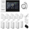 HUXGO® HXA007 Alarmanlage fürs Haus WiFi + GSM 4G Set mit Sirene | Funk Alarmanlage Wohnung mit App. TUYA |Alarm System mit 9X Bewegungssensor, 9X Fensteralarm/Türsensoren | Smart Home