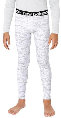 New Balance Boys Base Layer Pants, Insulated Compression Thermal Leggings