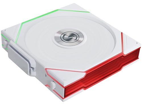 Lian Li UNI FAN TL Wireless PC Fan 120mm RGB – Gaming PC Fan White | PWM Fan - 26 ARGB LEDs - Up to 2,600 RPM - Daisy Chain - High Airflow - Low Vibration - Silent Fan - Infinity Mirror