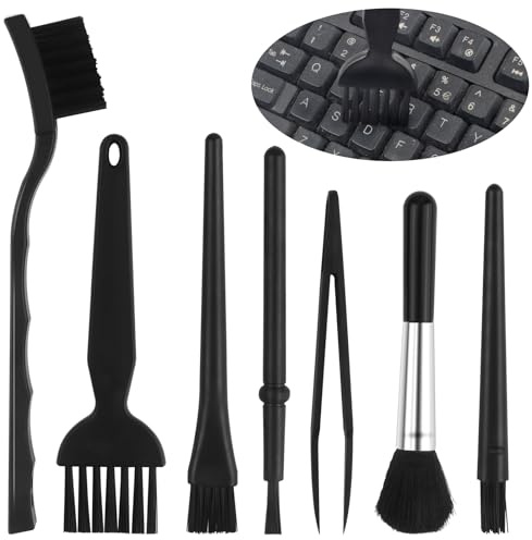 7 spazzole antistatiche ESD, mini spazzola per tastiera, in nylon, antistatica, con manico in plastica, adatta per tastiera, computer portatile, scheda madre PC