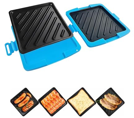 Smörgåsgrill – smörgåsgrill för mikrovågsugn | diskmaskinssäker köksgrill för hushåll, sovsalar och arbetare – för frukost och snabba snacks