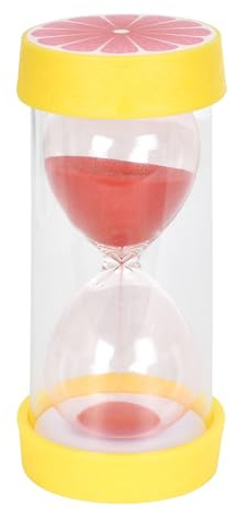 Sablier Decortif 10 Minutes, Colore kit en Verre Transparent, Sable Doré, Accessoire d'intérieur,pour l'apprentissage, Le Timing de Jeu, la Décoration du Bureau à Domicile