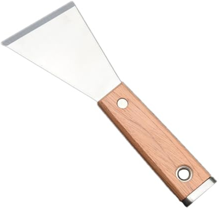 Ipetboom Espátula de Acero Inoxidable para Masilla Hoja Biselada Cuchilla Gruesa Resistente y Diseño Japonés Herramienta Multifuncional para Retirar Masilla y Acabados Bricolaje