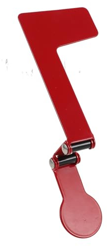 KONTONTY Bandera de Buzón Plegable Roja de Acero Inoxidable para Buzón Exterior, Accesorio Resistente Compatible Buzones de Madera, Metal y Jardín, Indicador Visible para Correo en Patio