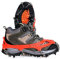 Amasawa Steigeisen (1 Paar), rutschfeste Schuhe, Wanderklauenstiefel mit 8 Manganstahlzähnen für Höhenwanderungen: Eisschnee, Outdoor, Skifahren, EIS, Schneeschuhwandern (Orange)