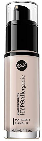 Bell Hypoallergene Matte und weiche Mattierungsflüssigkeit – 00 Alabaster, 30 g.