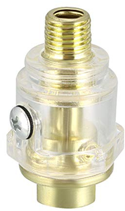 uxcell Air Line Lubricator, Mini In-line Air Tool Oiler, 1/4 inchesNPT Inlet and Outlet for Air Compressor Pipe Tool 3pcs