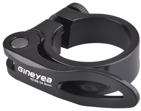 Azarxis Sattelklemme 28,6mm 31,8mm 34,9mm, Fahrrad Schnellspanner Sattelstützenklemme Sattelstütze für Fahrrad (01 Schwarz - Schnellspanner, 34,9mm)