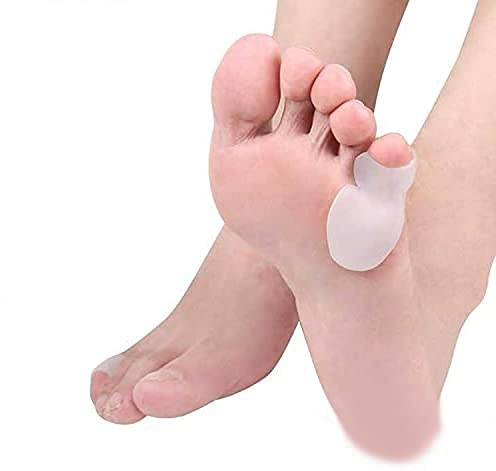 V&AMYA 2 pezzi protettore mignolo del piede, cuscinetti del mignolo in silicone morbido, proteggi borsite, separatore dito piccolo, protezione dolori e vesciche indossabili nelle scarpe.