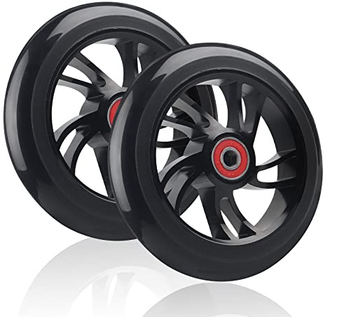 DBREAKS 2 ruedas de 120 mm, ruedas de repuesto para scooter, 120 mm, color negro, con rodamientos ABEC-9 (diámetro interior 8 mm), dureza 88A, ruedas adecuadas para todo tipo de kickscooter