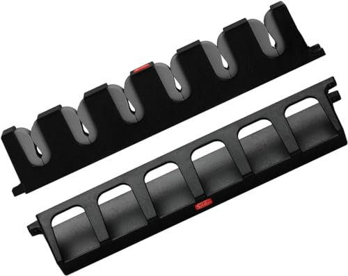 Simple Deluxe Rutenhalter Rutenständer Vertikale Angelrutenhalter Wandmontage Angelrutenstände Angelrutenregal Angelständer Wand, 6 Ruten 34,5 cm Grau, 1 Paar