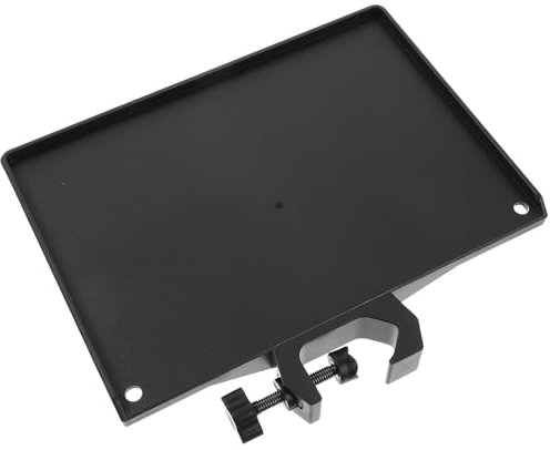 ibasenice Mikrofonständer Mit Tablett Aus Hochwertigem Kunststoff Mikrofonhalterung Mit Klemme Für Live-soundkartenfach Platz Für Mikrofon Soundkarte Handy Und Kamera Robust Und Langlebig