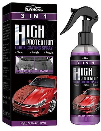 ARVALOLET Spray sigillante in ceramica 3 in 1, 100 ml, lucidante auto, cera e protezione in uno per la cura della vernice