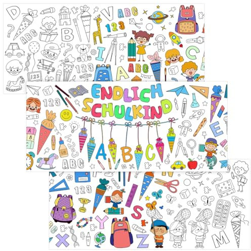 Wishstar Gigante Mantel de Colorear de Papel, Mantel para Colorear, Rollo Papel Pintar niños, Colorear Pintar niños, Regalos Artesanes para Niños Niñas