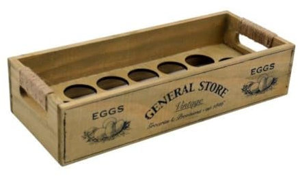 Sifcon International Porte-œufs en bois rustique