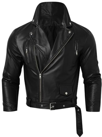 Blouson Homme Hiver Veste Simili Cuir Moto Ete Automne Manteau Sherpa Punk Blousons Jacket Retro Homologué Perfecto Mi Saison Vintage Bombers Legere