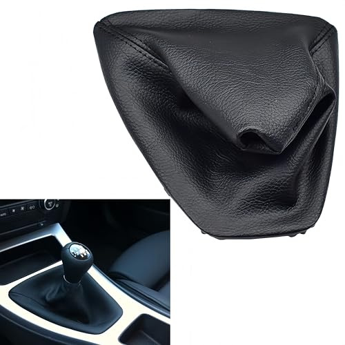 Cakievro Cuffia Leva Cambio in Pelle PU per BMW Serie 3 E90 E91 E92 E93 (2005-2012) – Ricambio Soffietto Cambio Manuale – Cod. OE 8037308