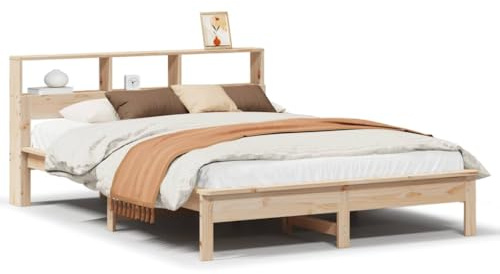 Sophrelle Cadre de lit sans Matelas 140x200 cm Bois Massif de pin,Lits & Cadres de lit,36kg-3309737