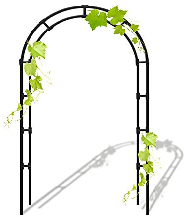 HXFAFA Metal Garden Arch, Capa de PE Resistente a la Corrosión Plantas Trepadoras, Arco de Rosas, pabellón pérgola, para Rosas Vegetal