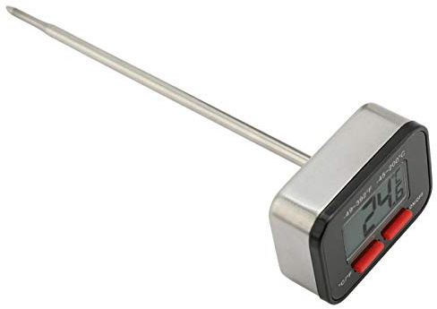 Ejoyous Digital kaffetermometer, kökstermometer med LCD-skärm, livsmedelstermometer med sond, för temperaturmätning av kaffe, frityja, te, mjölk, varmt vatten och vätskor