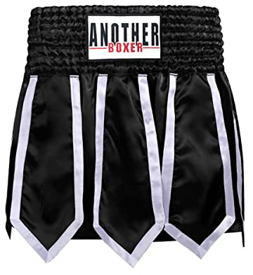 MMA Muay Thai Shorts Cage Fighting Grappling Training Clothing Martial Arts Kickboxing Clothing for Adults and Children,Black,XL