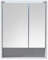 Stella Trading Spiegelschrank Bad mit LED-Beleuchtung in Weiß matt - Badezimmerspiegel Schrank mit viel Stauraum - 60 x 75 x 20 cm (B/H/T)