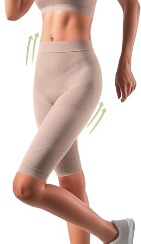 SLIMCELL Gambetti Faja Pantalon Reductora Mujer Anticeluliticas Ciclista - Braga Faja Reductora Mujer Adelgazante, Anti Cellulite Leggings Sin Costuras, Pantalon Moldeador - Made in Italy