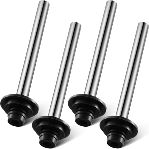 Tandefio 4 Pcs Universal Sink Overflow Pipe Stainless Steel Sink Stopper Strainer Pipe Overflow Plug Bathroom Pipes Fittings for Commercial 1, 1-1/4, 1-1/2 Drain