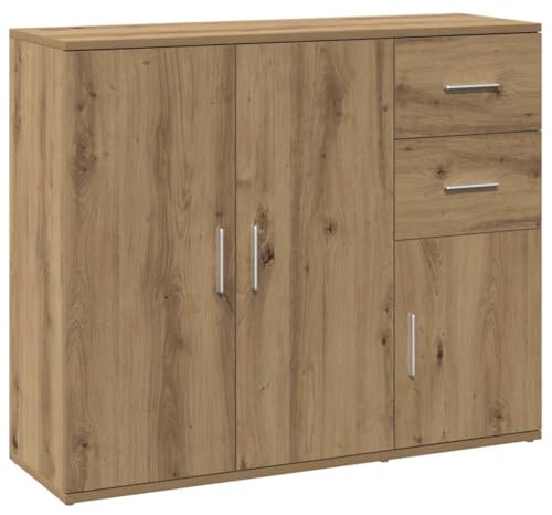 vidaXL Credenza Artisan Rovere 91x29,5x75 cm Legno ingegnerizzato