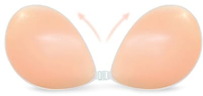 GIDWRIY Soutiens Gorge Autoadhésifs,Soutien Gorge Invisible Réutilisable,Soutien Gorges Adhesif Push Up,Soutiens Gorges Silicone,Dos Nu Mariage Soutienes Gorgé Collant pour Robes de Mariée