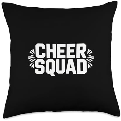 Cheer Squad Pom Pom Spirit Team Cheerleading Throw Pillow