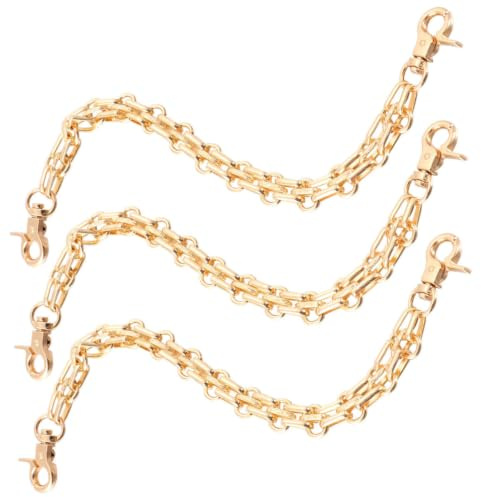 TOYANDONA Catena Resistente e Facile da Installare per 26cm 3 Pezzi Borsa in Lega di Zinco Oro Fibbia per Accessori Borse e Clutch Fai da Te