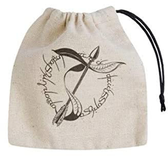 Q-Workshop ELV41 - Elvish Beige & Black Basic Dice Bag