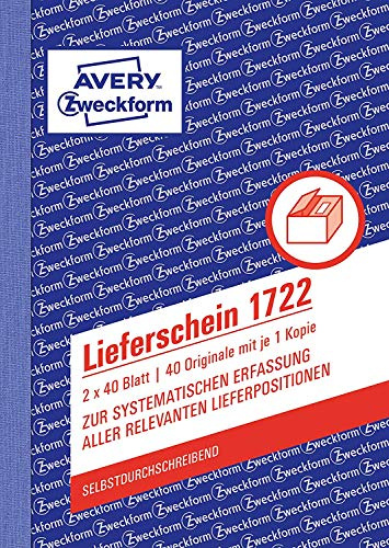 AVERY Zweckform 1722 Lieferschein (20 Stück)