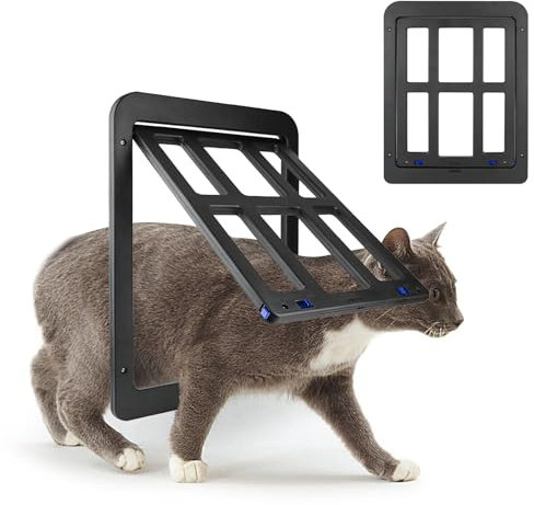 Gattaiola per Gatti e Cani, Porta Schermo per Animali Domestici, Porta Zanzariera per Animali Domestici Porta per Cani con Serratura Magnetica Porta per Zanzariera Schermo, 25 cm x 31,5 cm