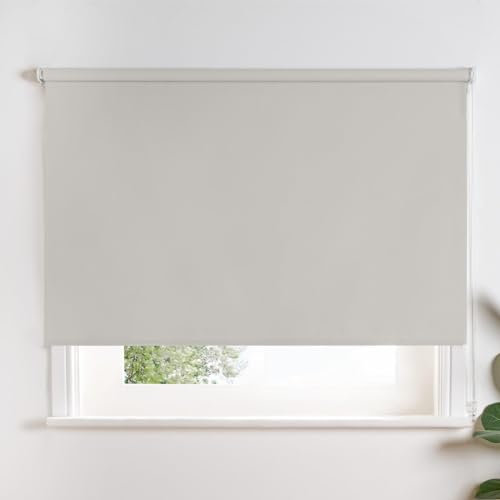 OHS Roller Blinds Window Silver, Easy Fit Blinds for Home Use Office Living Room Kitchen Window Roller Blinds Stylish Thermal Blackout, 165cm x 120cm