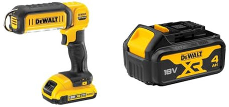 DEWALT DCL050-XJ 18 V XR Handheld Yellow LED Area Light, Bare Unit, Multi Battery