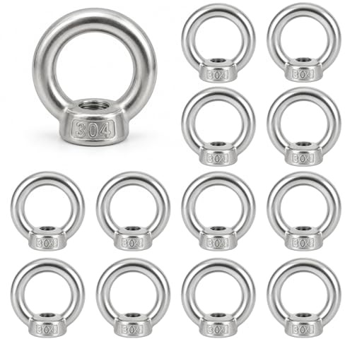 Forbabe ringmutter 304 rostfritt stål (M4–12 st)