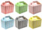 Lotus 40-Pack Colorful Stripe Design Kids’ Party Favor Boxes-Fun & Stylish Containers for Food, Treats & Gifts-Perfect for Birthdays, Weddings, Picnics, Halloween & Special Celebrations(Mixed Colors)
