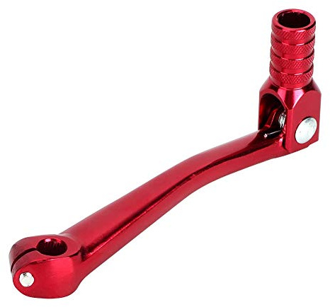 Suuonee Leva cambio moto, accessorio modifica moto universale Leva cambio in lega di alluminio CNC 150x65mm(Rosso)