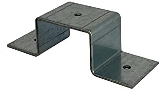 Abrazadera de tubo rectangular en 60 x 20 60 x 30 60 x 40 70 x 40 70 x 50 80 x 40 80 x 60 100 x 40, galvanizada (60 x 40 mm)